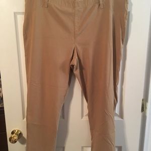 Tan skinny leg pants